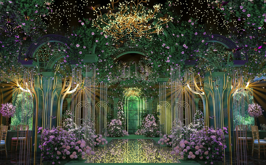 新和奇妙森林婚礼堂效果展示